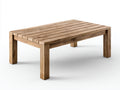 Mesas de jardín de madera 160 x 80 x 75 cm - madera natural - tablero de listones